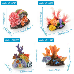 Vibrant Simulation Coral Landscaping Decorations for Aquariums