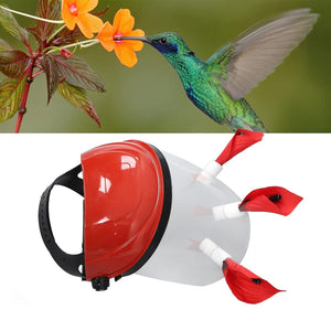 Interactive Hands-Free Hummingbird Feeder Helmet