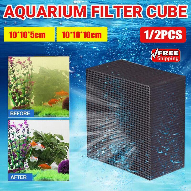 Eco-Aquarium Carbon Filter For Fish Tank Water Purifier Cube Aquarium Cleaner