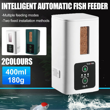 Automatic Fish Feeder Intelligent Timing Aquarium Large Capacity Food Dispenser