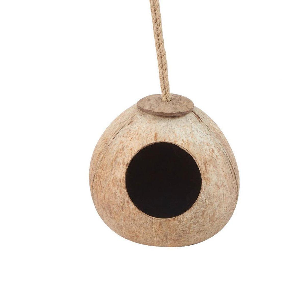 Natural Coconut Shell Bird Nest Safe & Cozy Bird House