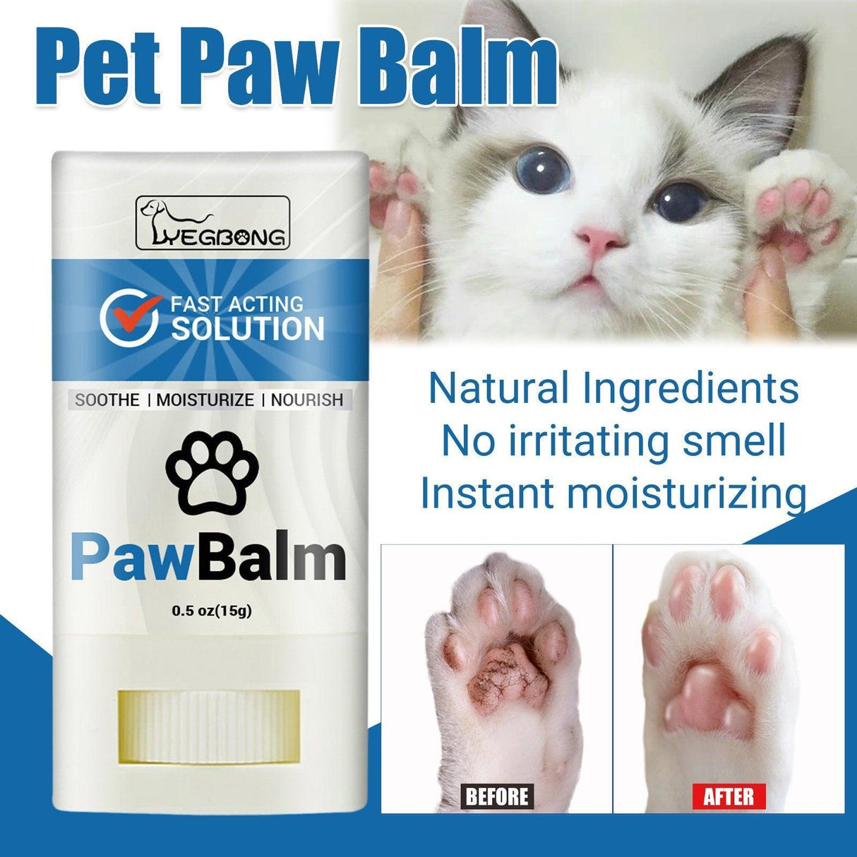 Cat Paw Moisturizing Stick Moisturizing Repair Anti-dry Cracking Protection