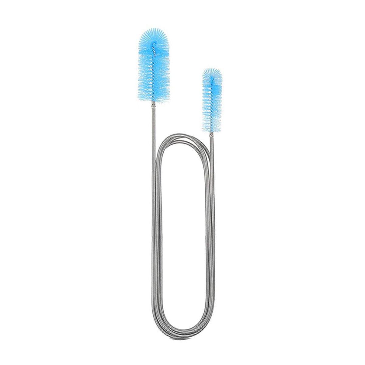 Spring Brush Aquarium U Shaped Pipe Cleaner Brush for Hole Cleaning Fish Tank