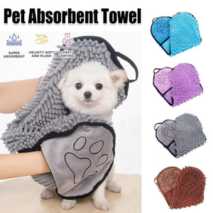 Ultra-Absorbent Pet Towel for Quick Drying Soft Dog Towel for Cats & Dogs