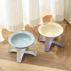 Elevated Ceramic Cat Bowl Anti-Slip Stand & Ergonomic Design for Cats