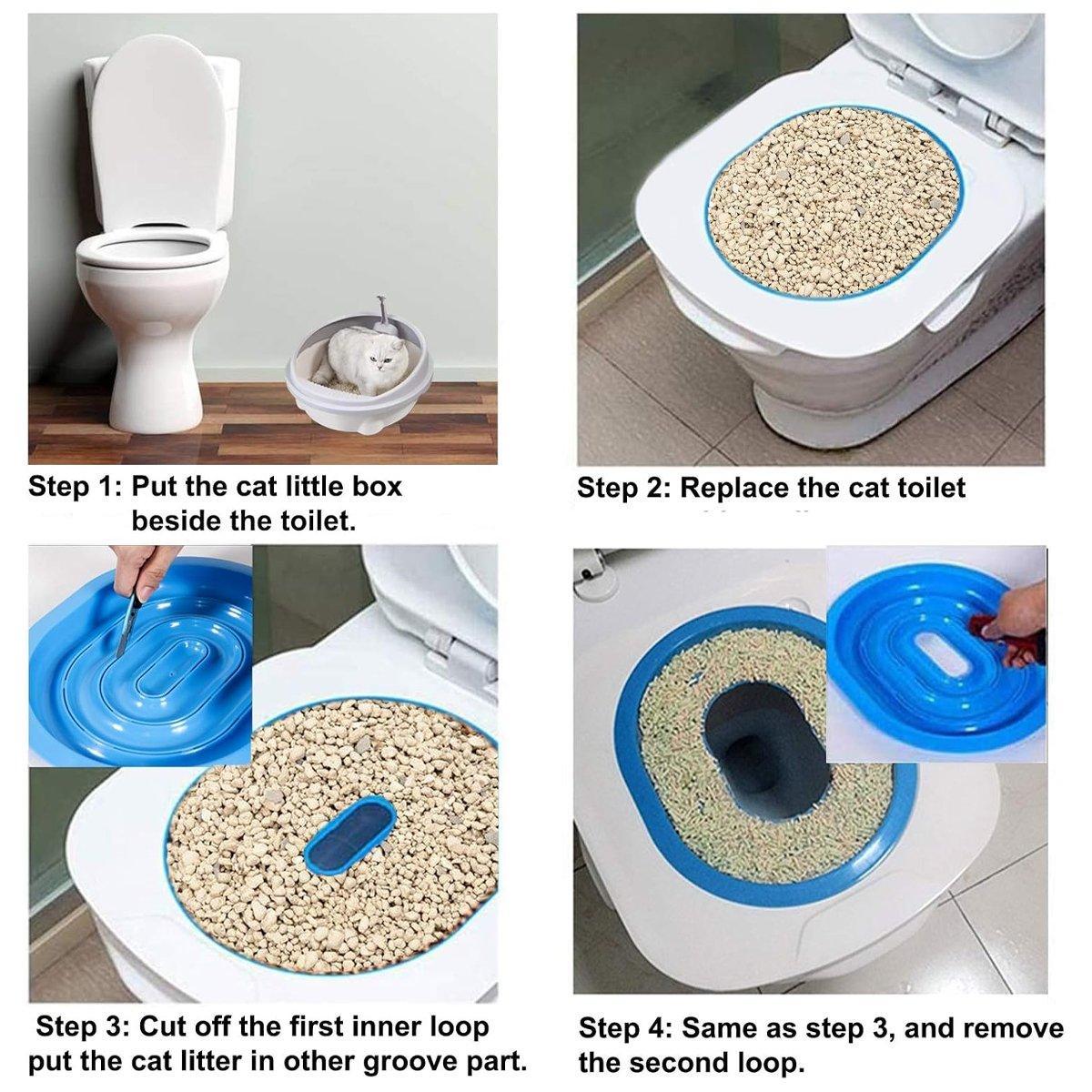 Cat Toilet Trainer Toilet Can Install Pet Cleaning Supplies