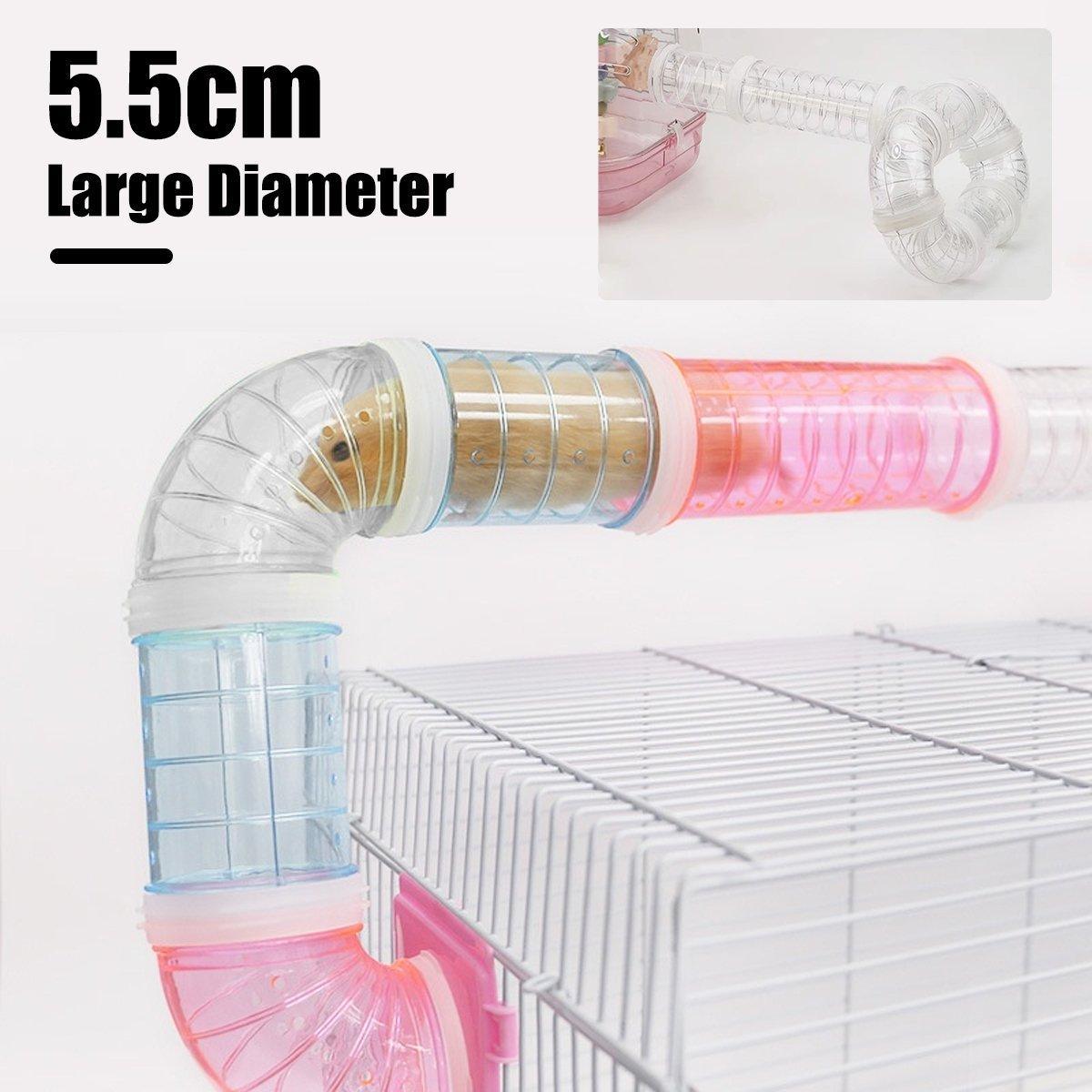 8X Hamster Tubes Cage Tunnel For Squirrel Guinea Pig Hedgehog