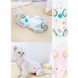 Pet Cat Postoperative Recovery Suit-Surgical Jumper