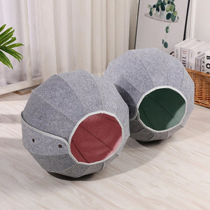 Foldable Breathable Pet Bed Pet Kennel Cat Tunnel Semi-closed Cat Kennel