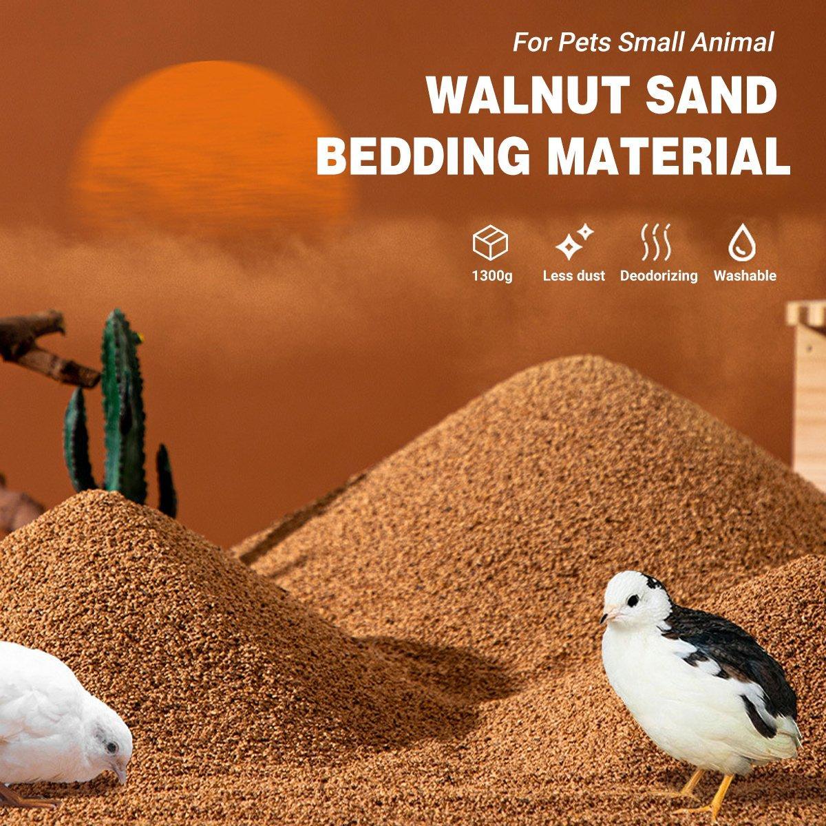 Dust-Free Walnut Sand Bedding for Small Pets Odor Control & Eco-Friendly