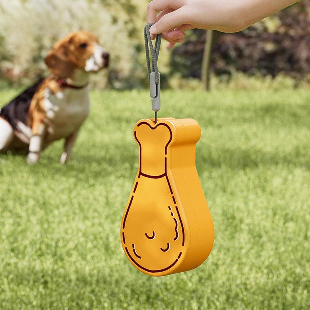 Portable Pet Water Bottle Outdoor Feeder Dual Purpose Drinking Cup Travel Use