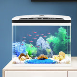 Advanced Smart Fish Tank with Self-Cleaning & LED Lights