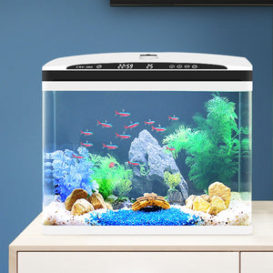 Smart Desktop Fish Tank Living Room Small Household Glass Aquarium