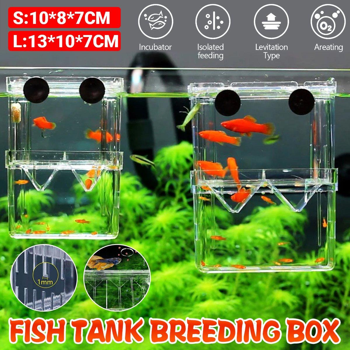 Transparent Guppy Breeding Box for Aquarium Fish Breeding and Isolation