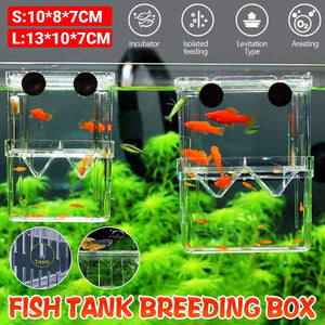 Guppy Breeding Aquarium Fish Tank Hatchery Isolation Breeder Rearing Box