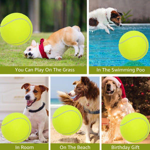 Dog Toy Tennis Ball Safe & Durable Fetch Ball for Small Dogs