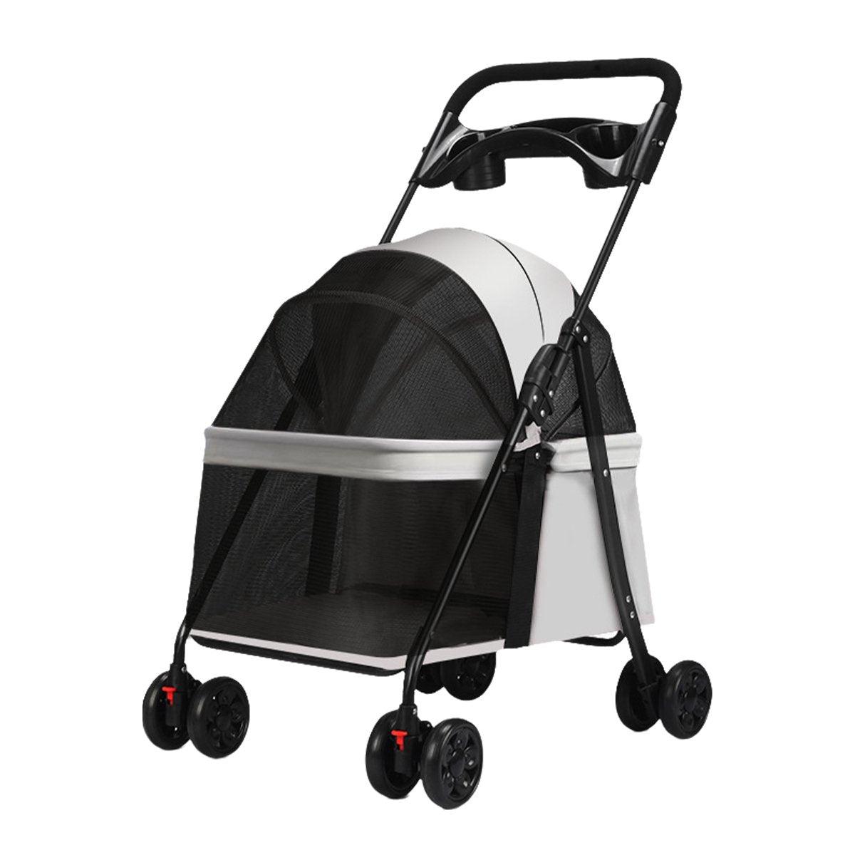 Compact Folding Pet Stroller Lightweight & Breathable