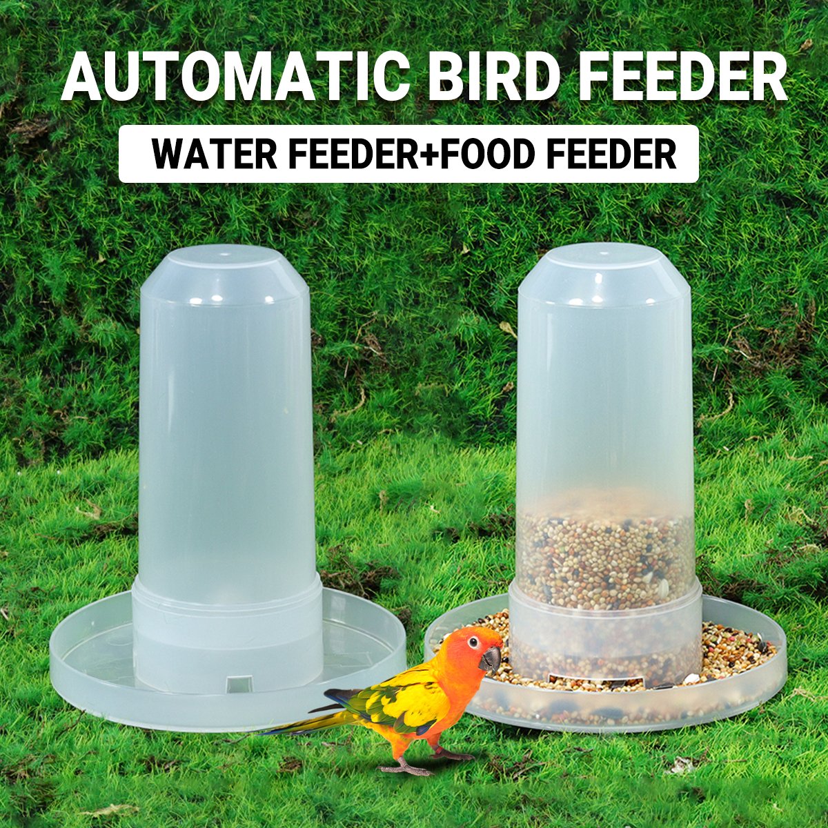 Automatic Bird Feeder Chicken Pigeon Parrot Drinker Water Dispenser Feeder