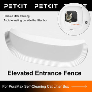 Elevated Cat Litter Box Fence Anti-Tracking Entrance Guard