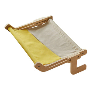 Durable Solid Wood Window Hanging Cat Hammock