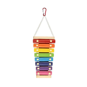 7-Tone Hanging Bird Xylophone Musical Toy for Chickens & Parrots