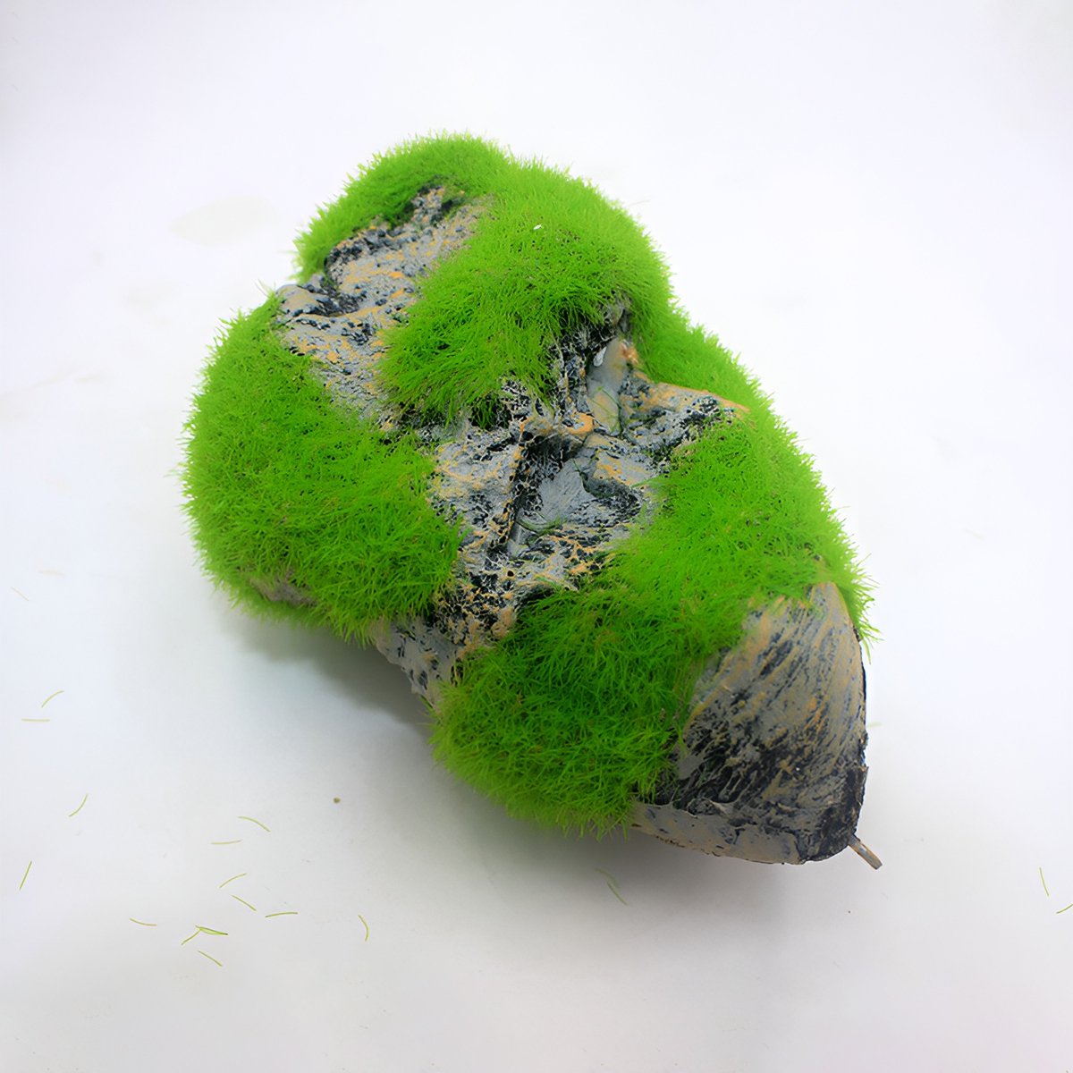 Floating Rock with Artificial Moss for Aquariums Decorative Aquarium Rock