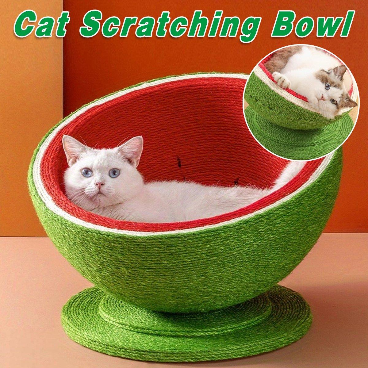 Watermelon Cat Scratching Pot Board Scratcher Toy for Cats Kitten