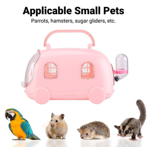 Small Pet Portable Travel Cage Lightweight Cute Design 3 Colors