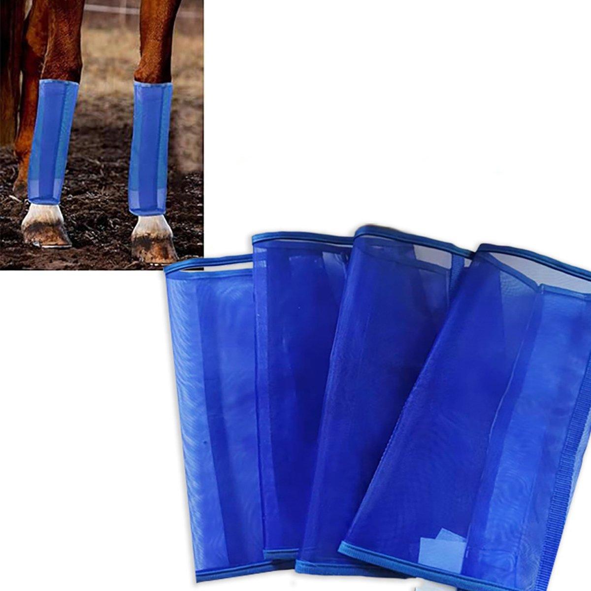 4PCS Horse Leg Guards Mosquito Proof Breathable UV Protection