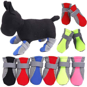 4PCS Anti Slip Waterproof Protective Dog Shoes Rain Boots Pet Socks Booties