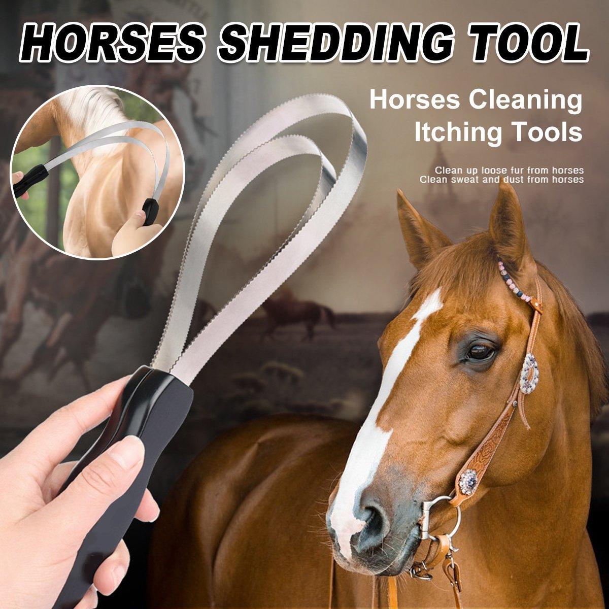 Horses Serrated Horses Sweat Scraping Iron Sweat Scraping Horses Water Scraping Itching Appliance