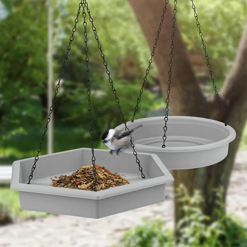 2PCS Outdoor Garden Hanging Bird Feeder