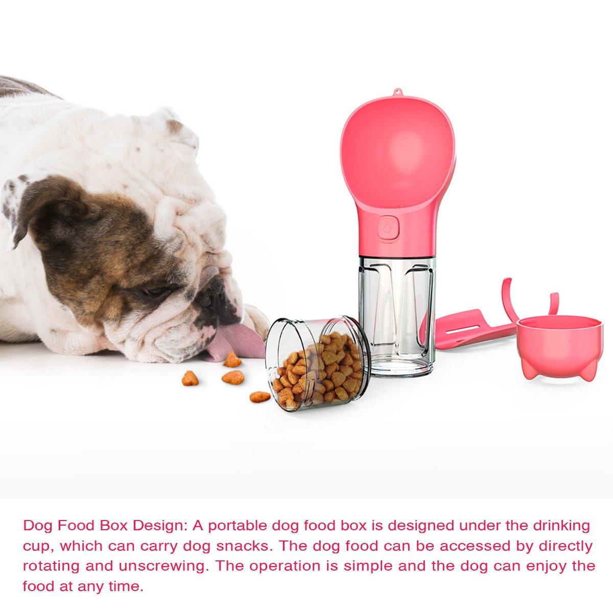 Portable Pet Water Drink Bottle Dog Travel Bowl Dispenser