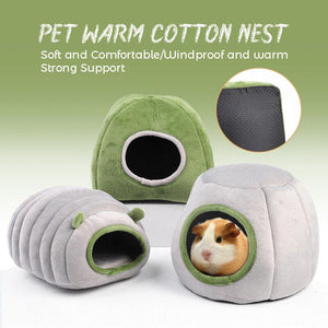 Soft Small Animal Guinea Pig Cozy Warm Pet Tent Hamster House Hideout Cave Bed