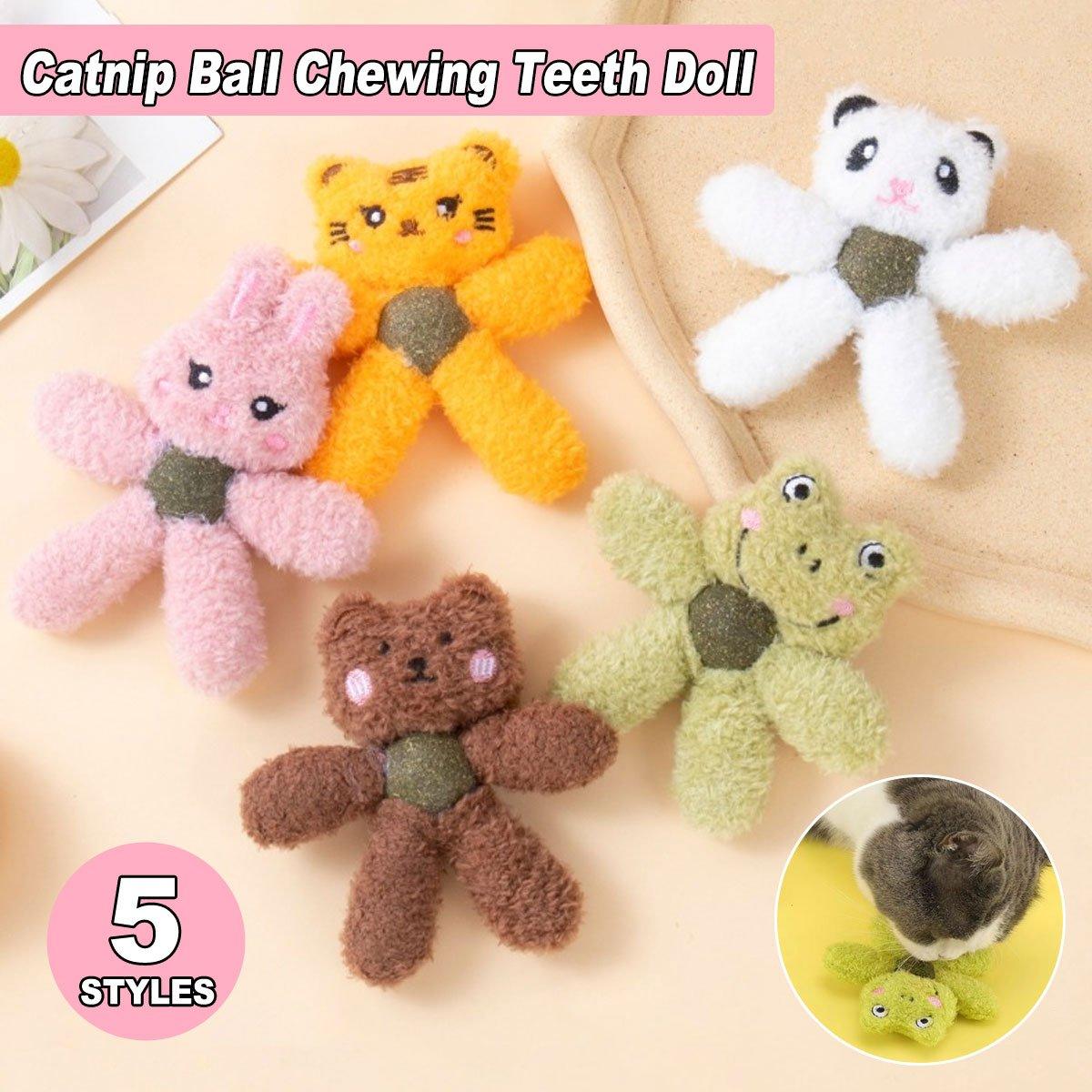 Catnip Ball Bite Toy Teeth Molar Doll Bite-resistant Teeth-resistant Pet Sleeping Toy