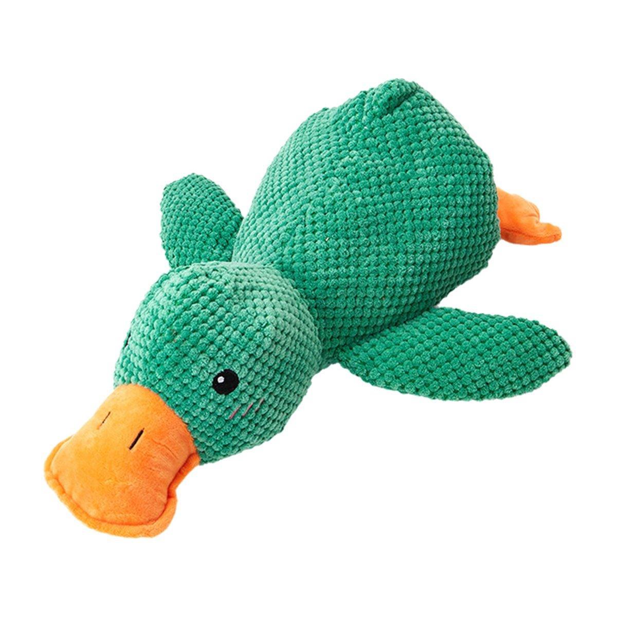 Plush Squeaky Duck Dog Toy for Anxiety Relief and Playtime Fun