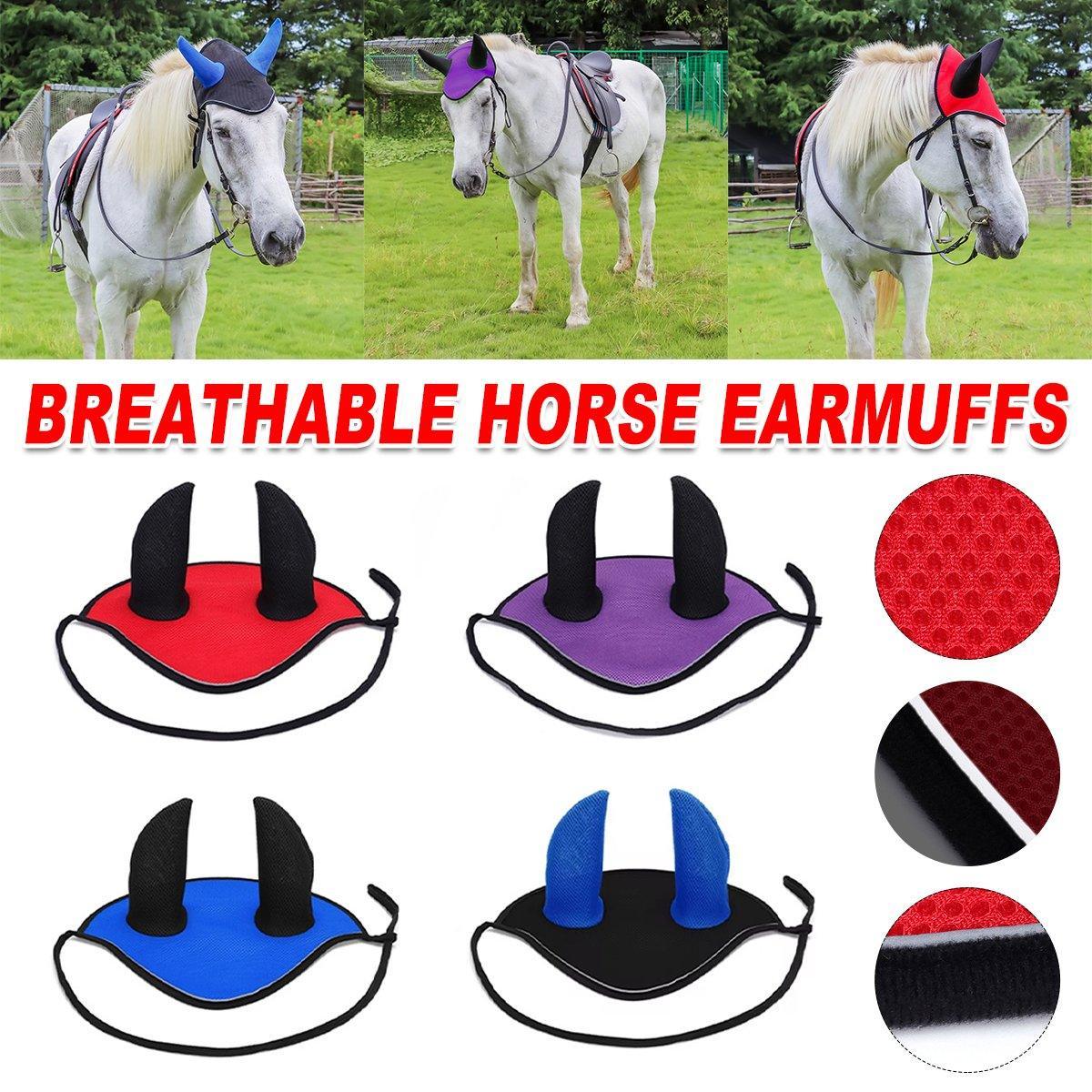 Harness Supplies Equestrian Supplies Breathable Mesh Cloth Horse Earmuffs