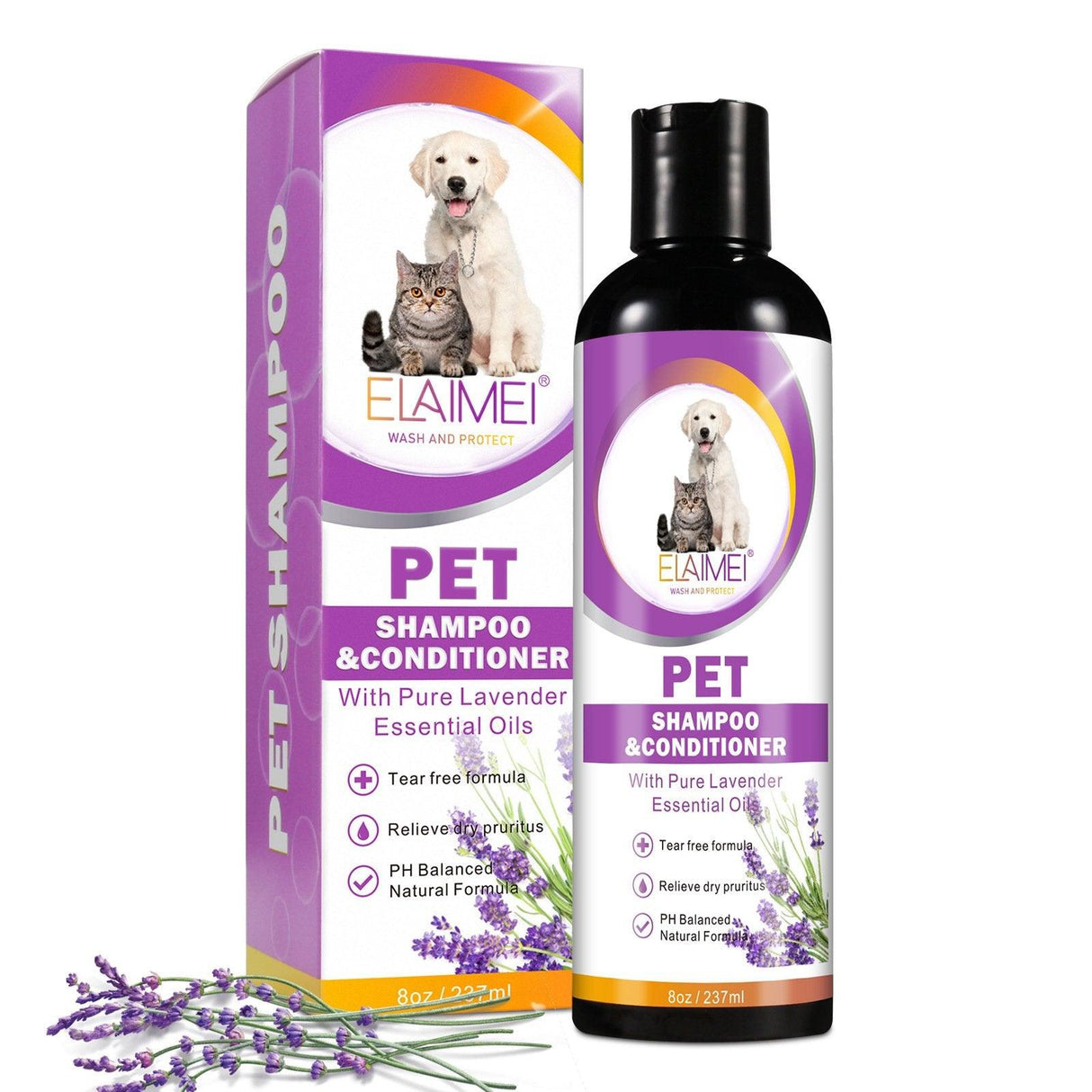 Lavender Bliss Pet Shampoo & Conditioner for Fluffy and Fragrant Fur