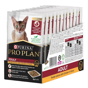 ProPlan Cat Gravy Chicken Wet 12*85g