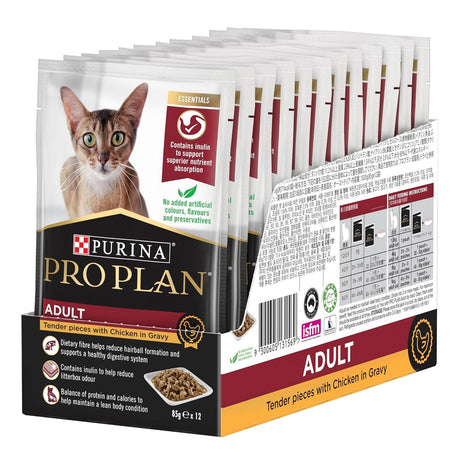 Pro Plan Cat Gravy Chicken Wet 12*85g