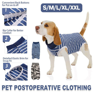 Dog Recovery Suit for Post-Surgery Breathable & Comfortable (S-XXL)