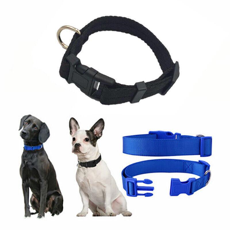 Nylon Pet Dog Collars Adjustable Safety Comfort Lightweight Fit Puppy Durable