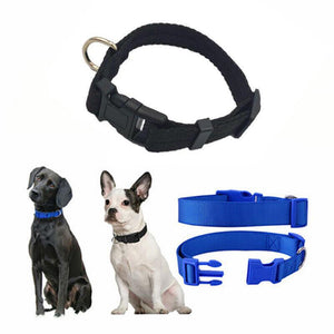 Adjustable Puppy Collar & Dog Collar Soft Durable Nylon in 5 Colours