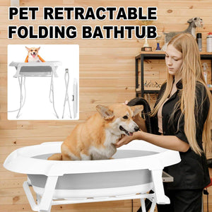 Retractable Folding Pet Bathtub