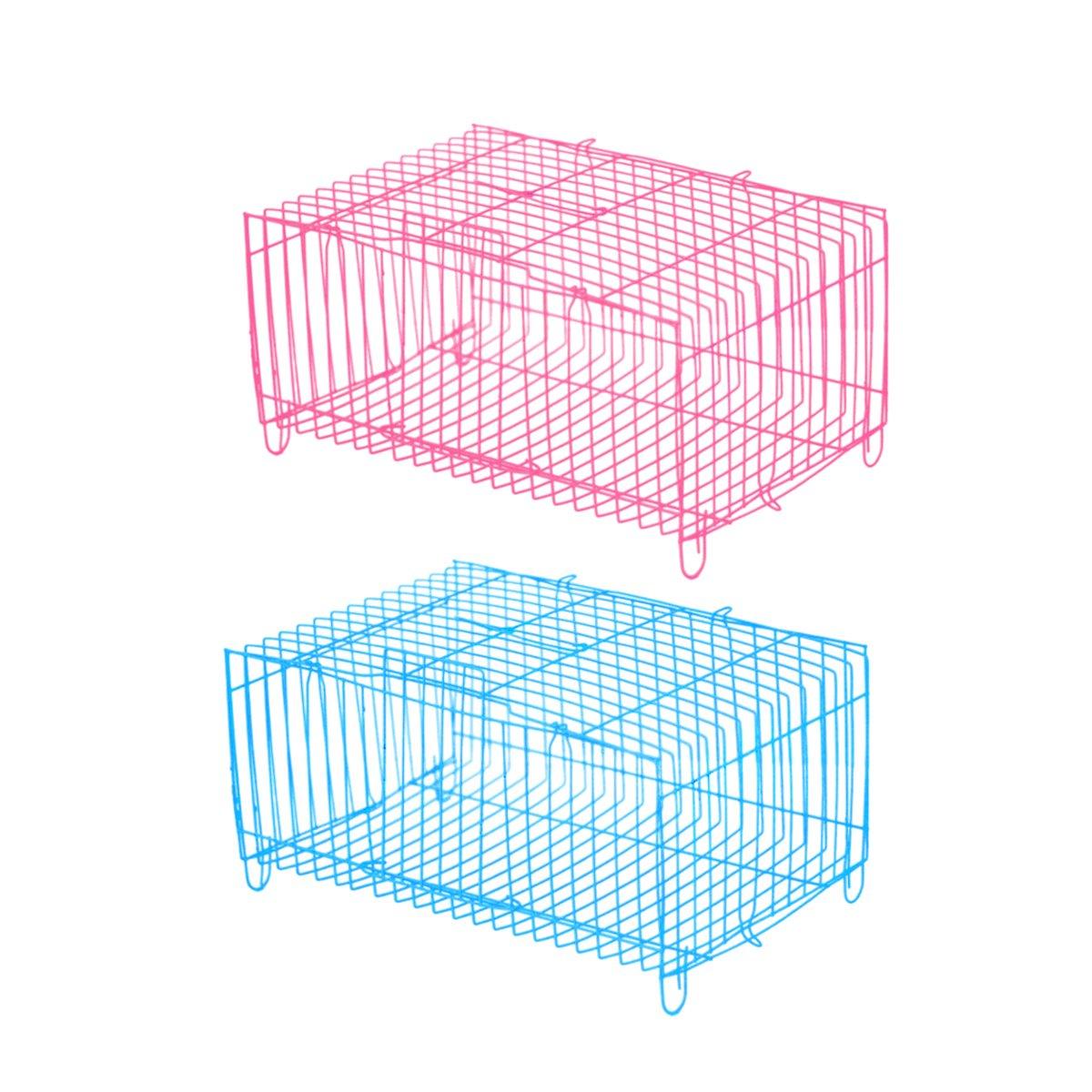 4PCS Pet Transport Cage Set Durable & Lightweight for Small Pets