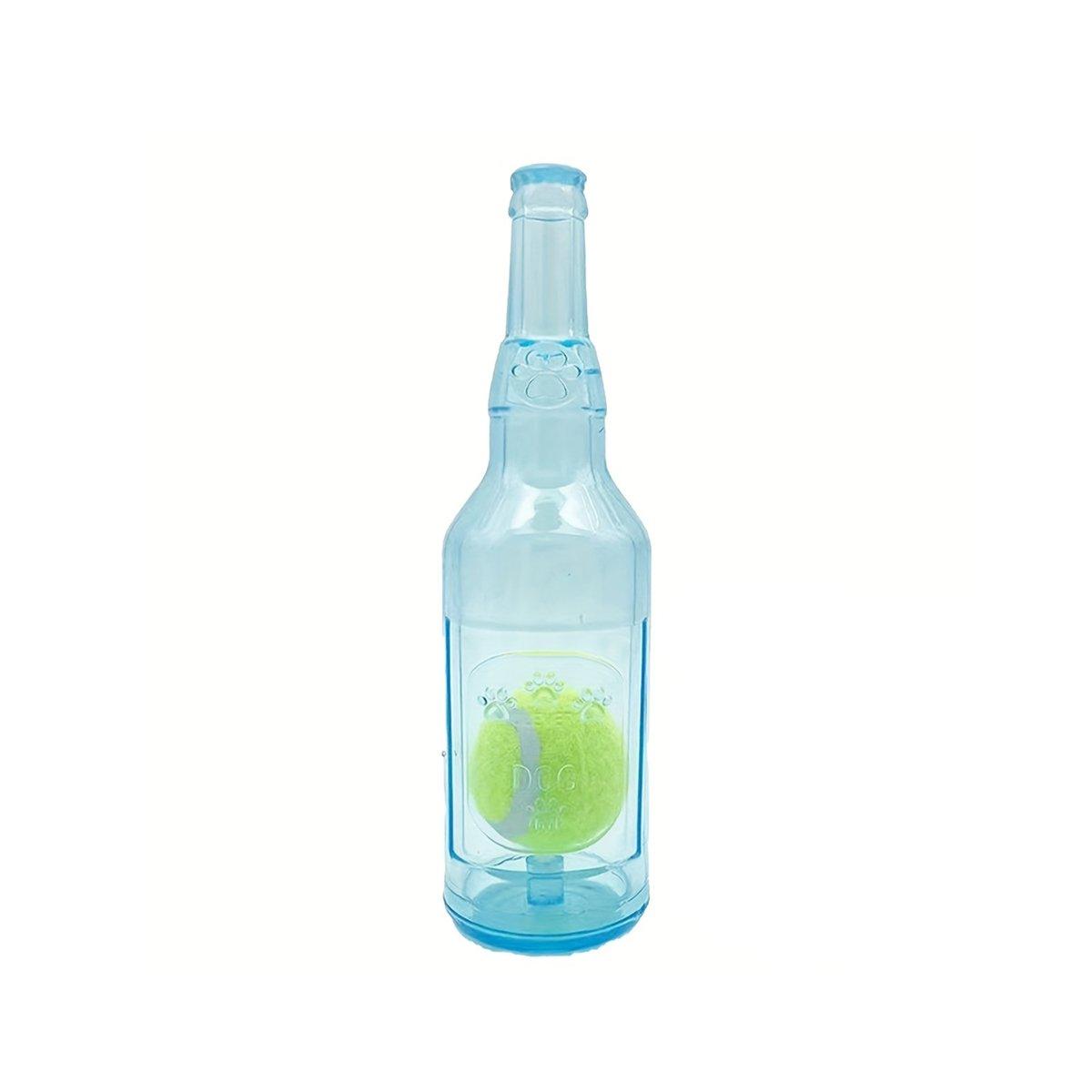 Durable Pet Teething Resistant Tennis Ball Wine Bottle Chew Toy for Dogs Play