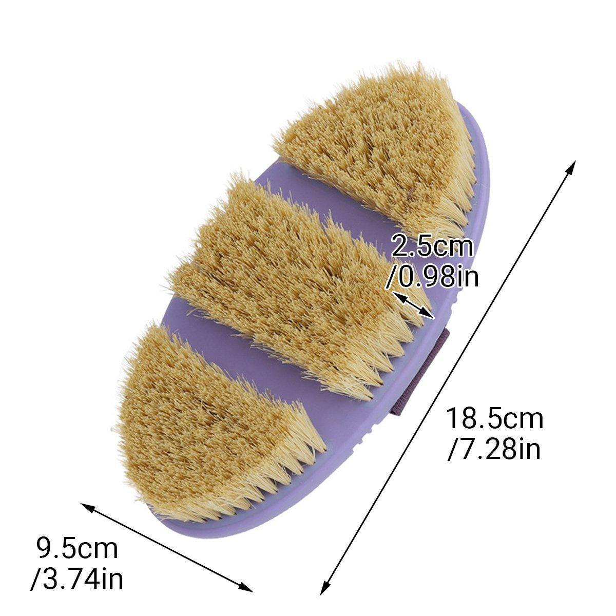 Oval Bendable Horse Grooming Brush for Cleaning Shedding Massage Care Supplies