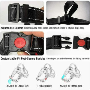 Adjustable Reflective Dog Harness for Safe and Comfortable Walks