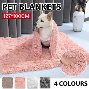 Soft Plush Calming Bed Pet Blanket 127x100cm 4 Colours