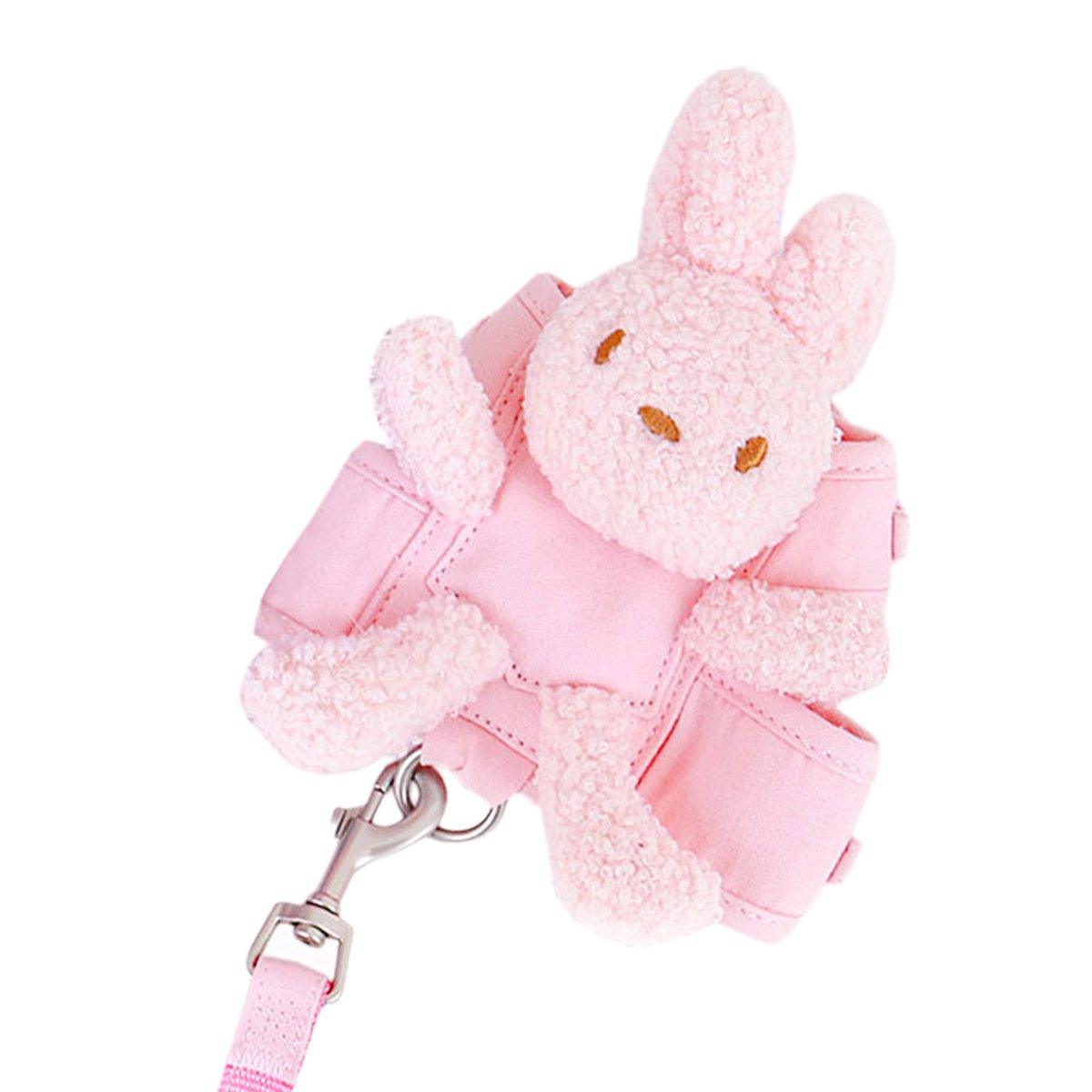 Cute Bunny Design Pet Harness with Leash Reflective & Adjustable S/M/L